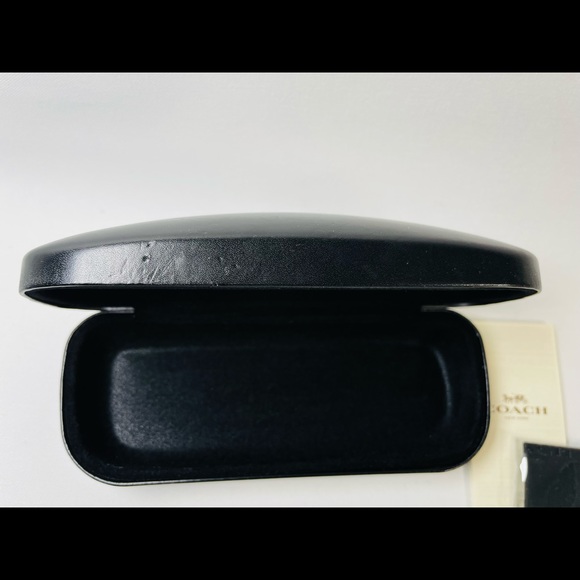 Coach Black Glass Case with new microfiber cleaning pad and insert - Picture 4 of 11